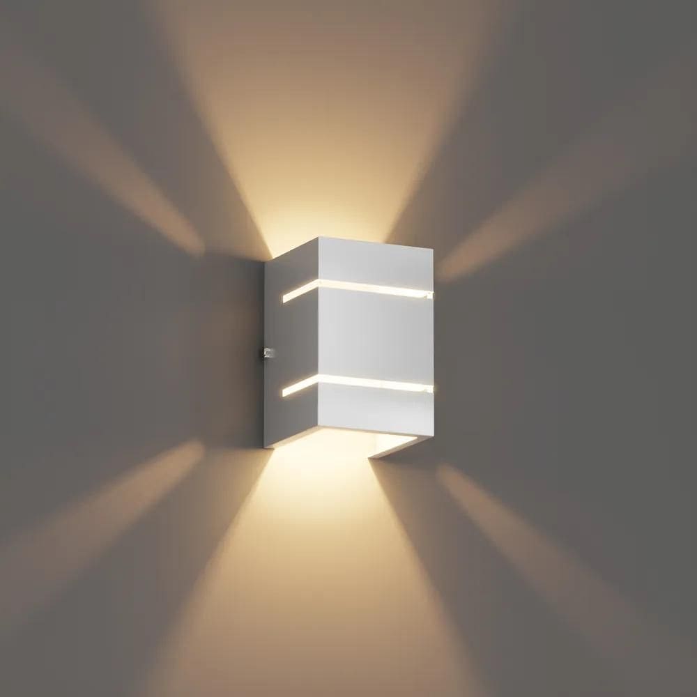 Arandela Externa Facho Alumíni - Branco / Branco Frio Bivolt