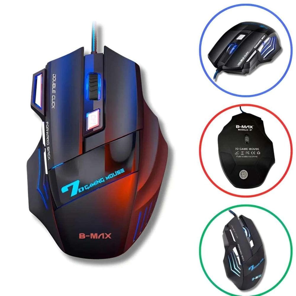 Mouse Gamer Usb Com Luzes Rgb