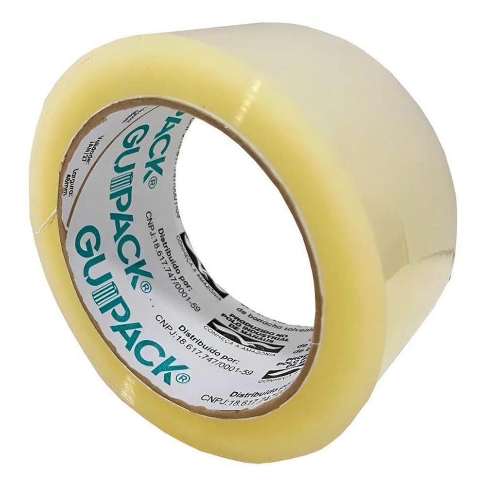 Kit 1 Fita Adesiva Branca 45X100M