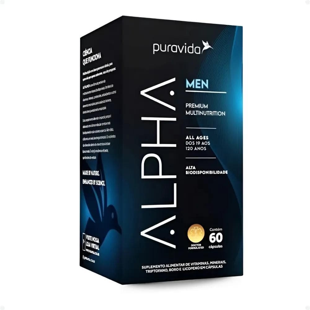 2X Alpha Men Polivitamínico Masculino Premium 60Caps - Purav