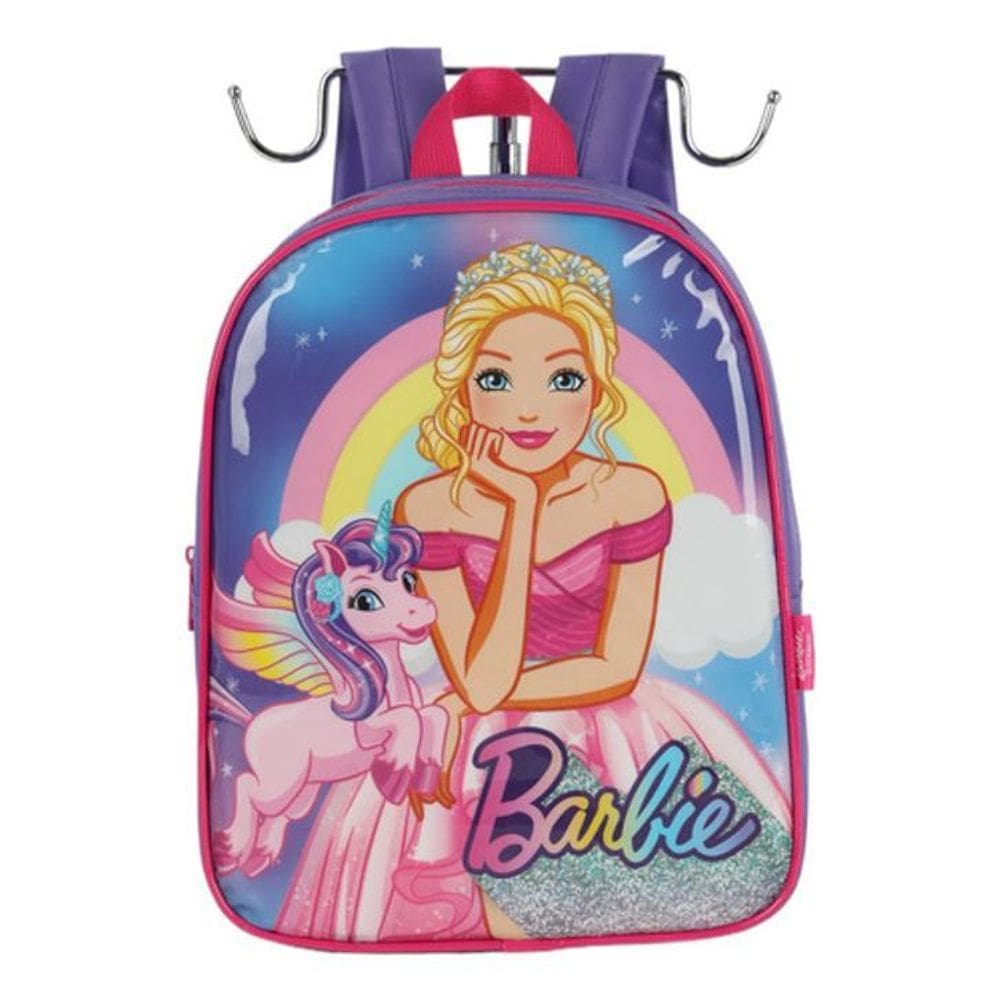 Mochila Costas Pequena Creche Petit Barbie Girl