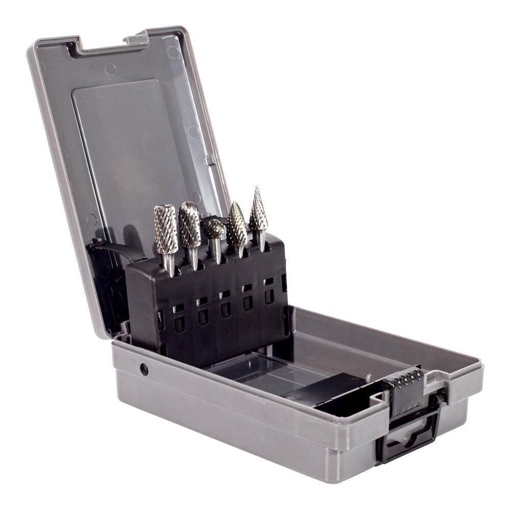 Jogo Limas Rotativas Metal Duro 5 Peças 45,0140 - Rocast