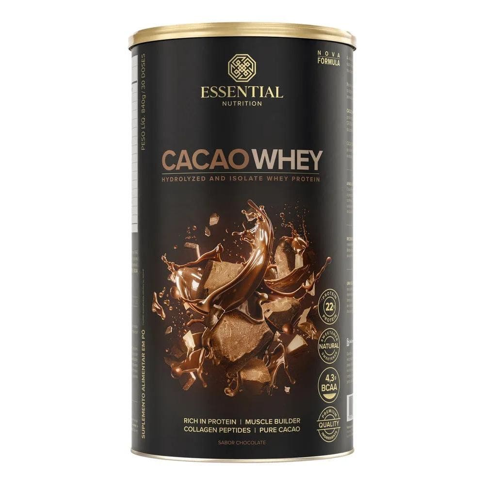 2X Cacao Whey Protein Essential Nutrition 840G Chocolate