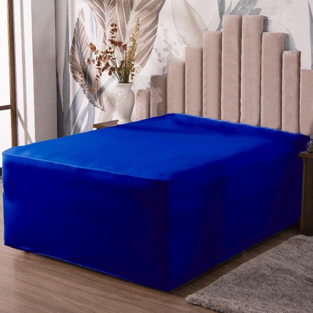 Lençol Luva Casal Cama Conjugada Veste Colchão Box Malha 1P