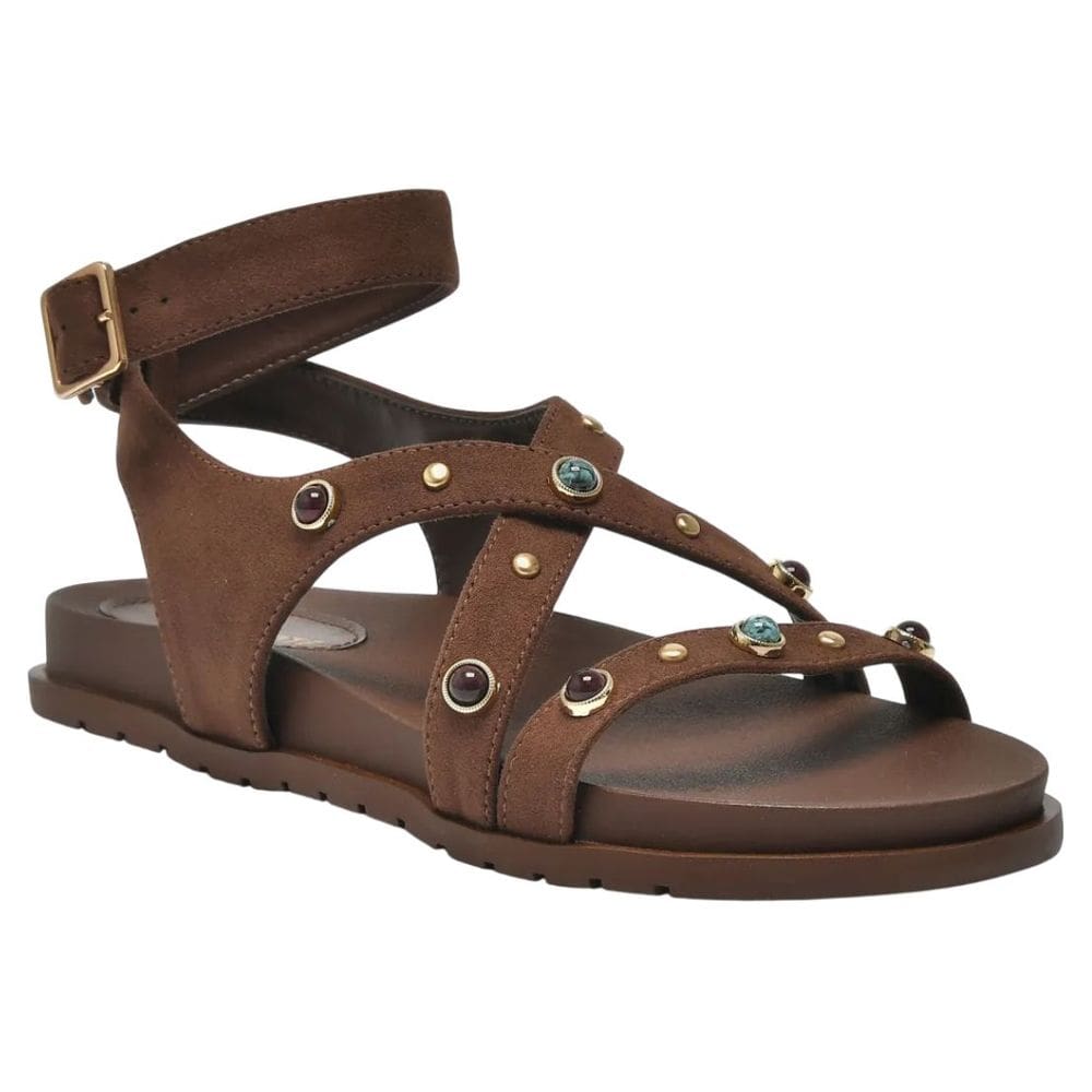 Sandalia Feminina Flatform Casual Fivéla Ajustavel Via Marte