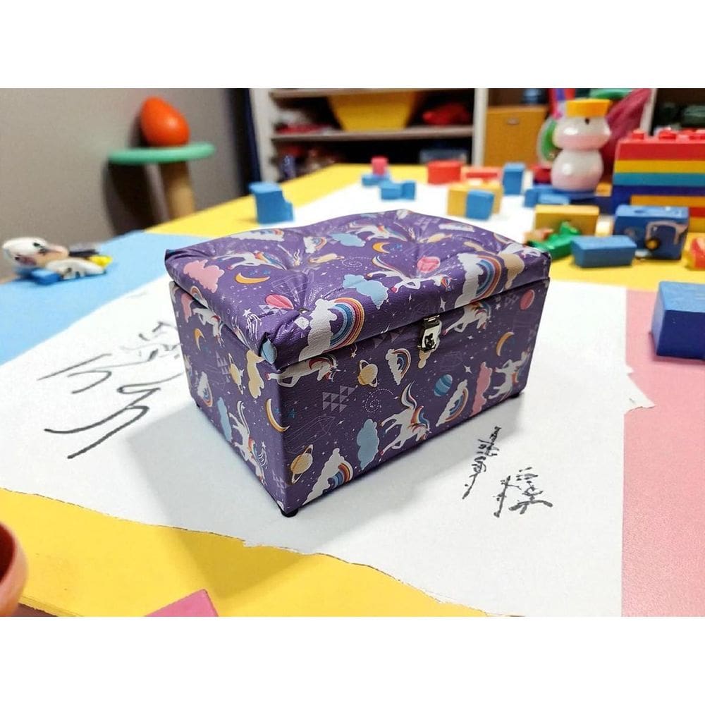 Caixa Porta Objetos Joias Baú Estojo Organizador Com Trava U