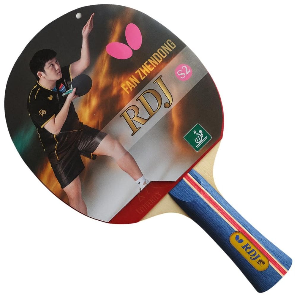 Raquete Tênis De Mesa Butterfly RDJ S2 191g Spryer 2,5mm