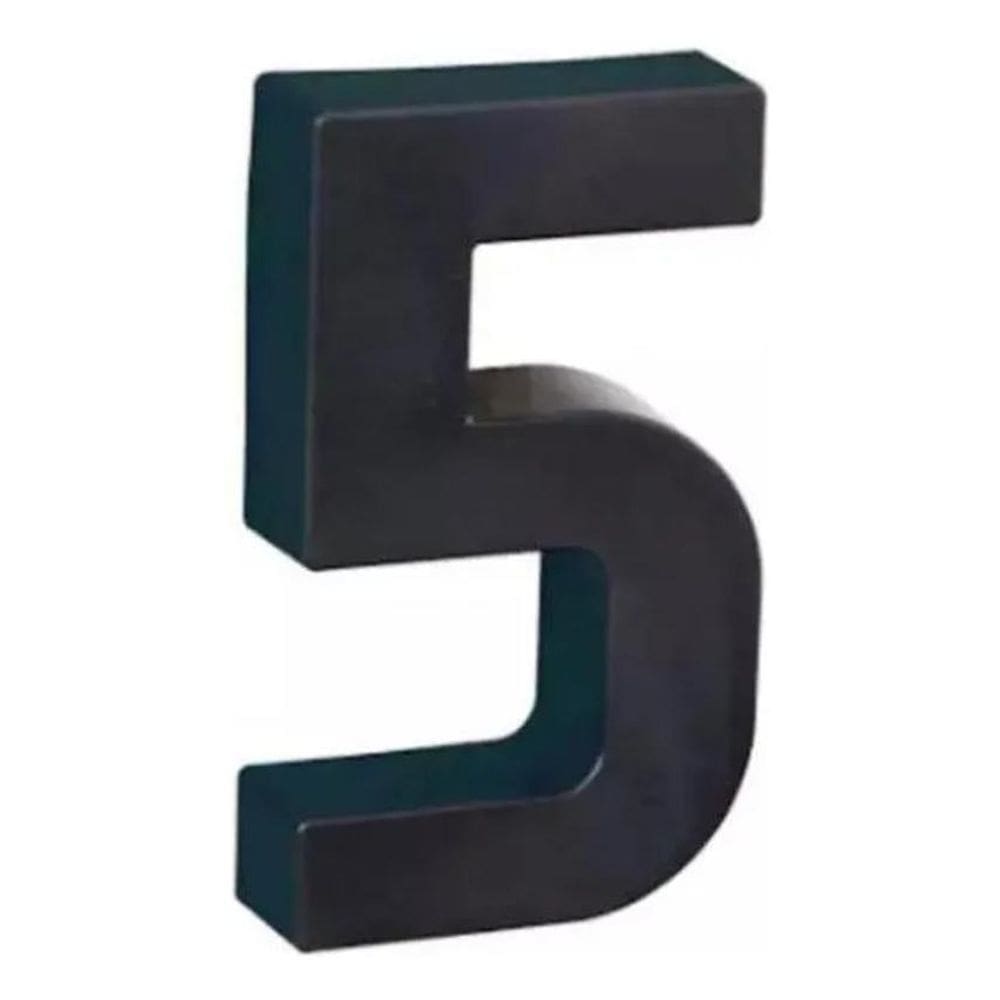 2X Placa Número Residencial Preto Roper Plast Proteção Uv Co