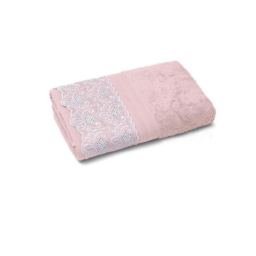 Toalha De Banho Buettner Renda 81X150 Algodão Egípcio Nadine