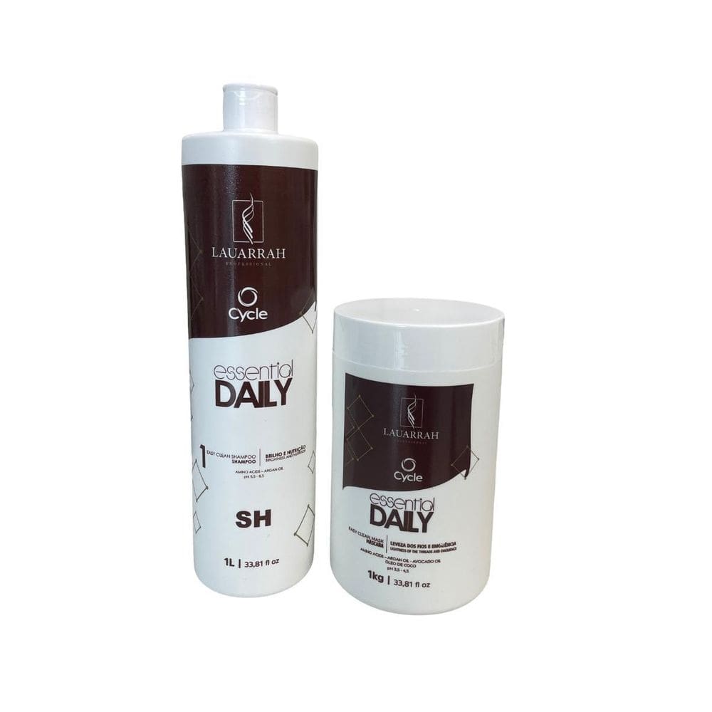 Kit 1 Shampoo + 1 Máscara Essential Daily Lauarrah