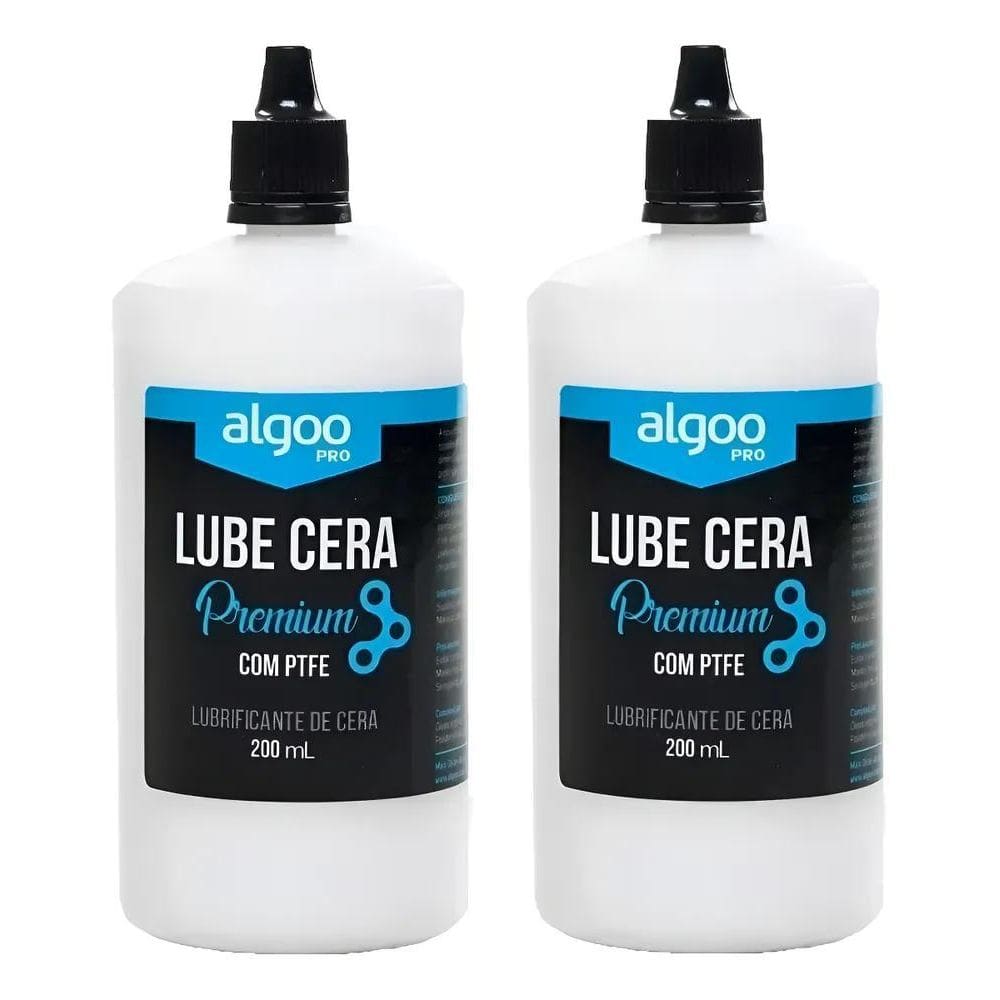 Lubrificante Bike Algoo Lube Óleo Cera Corrente 200Ml 2 Unid