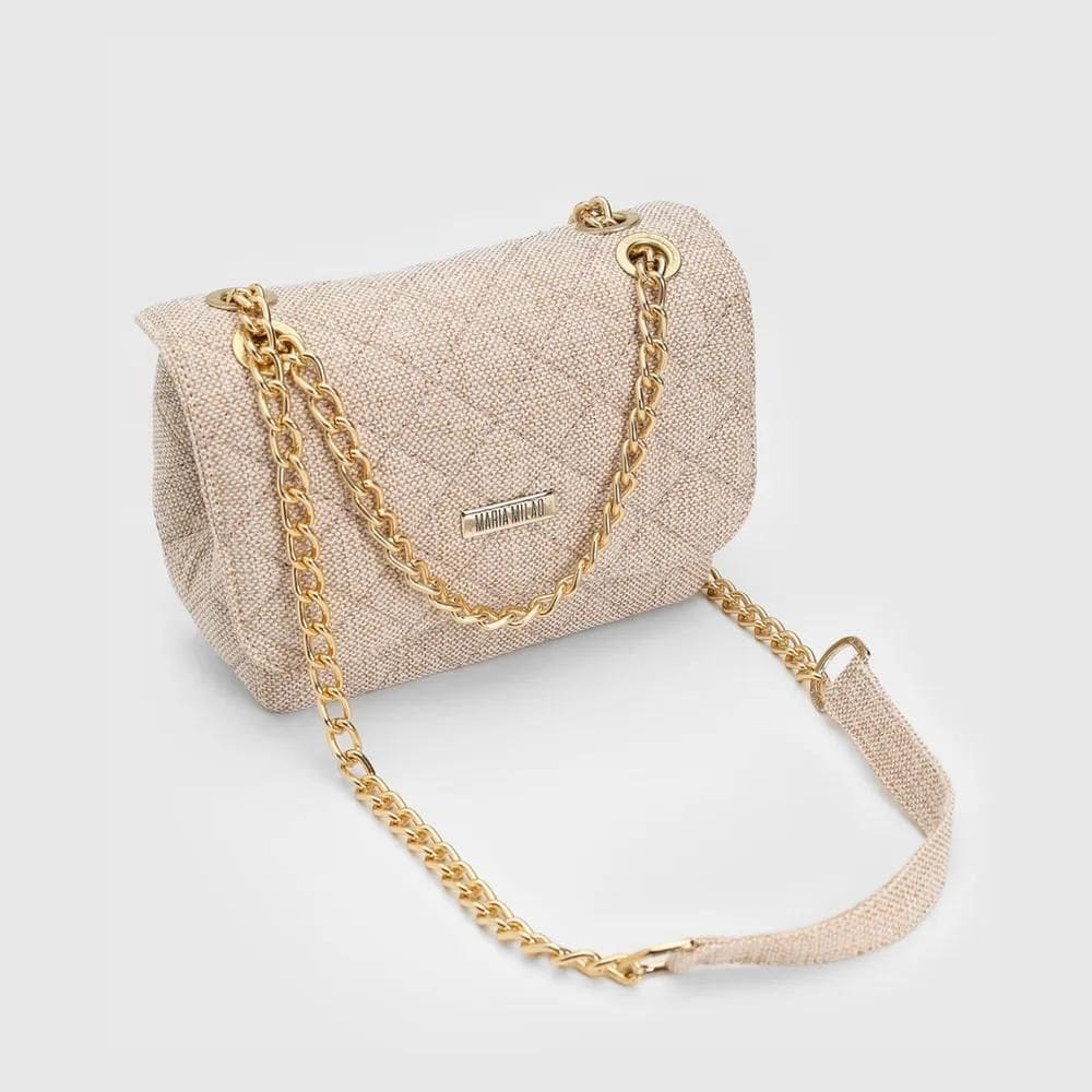 2X Bolsa De Lado Feminina Lateral Com Corrente Matelassê Fes