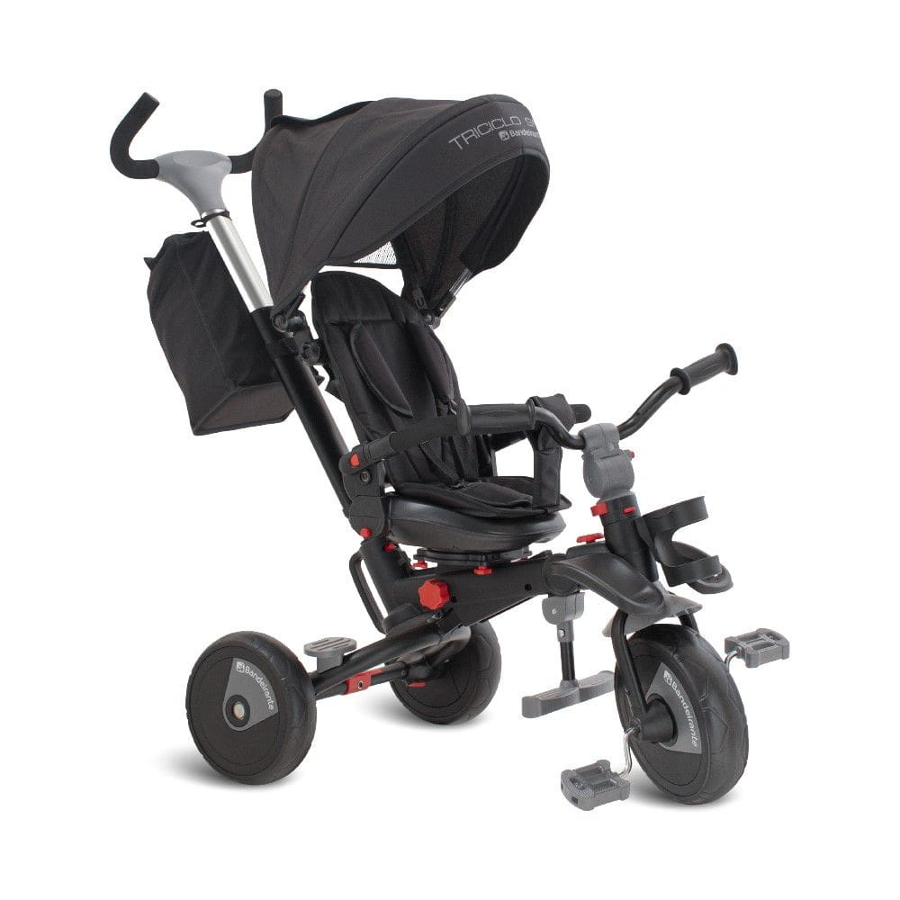Triciclo Infantil 3 em 1 Smart Fases 360° Preto Bandeirante