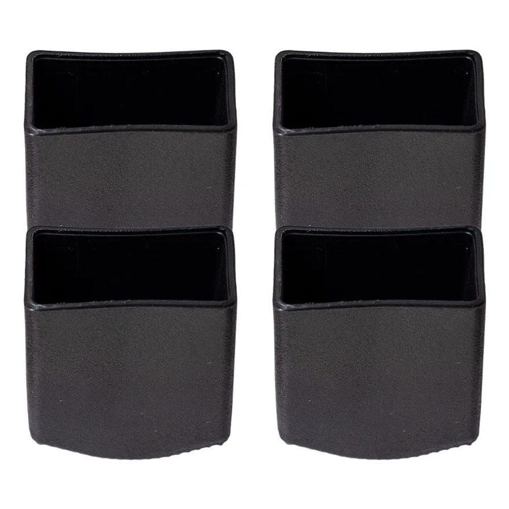 2X Kit 4 Pés De Escada Mor 20X35Mm Sapata Borracha Resistent