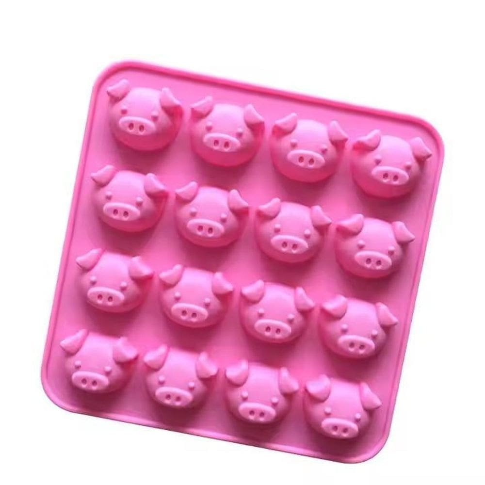 Molde Silicone Porquinho Porco Fazenda Bicho Animais Bombom
