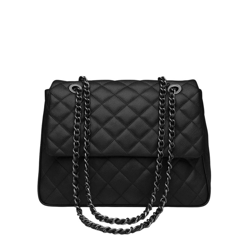 Bolsa Feminina Couro Atual Corrente 1534 - Preto