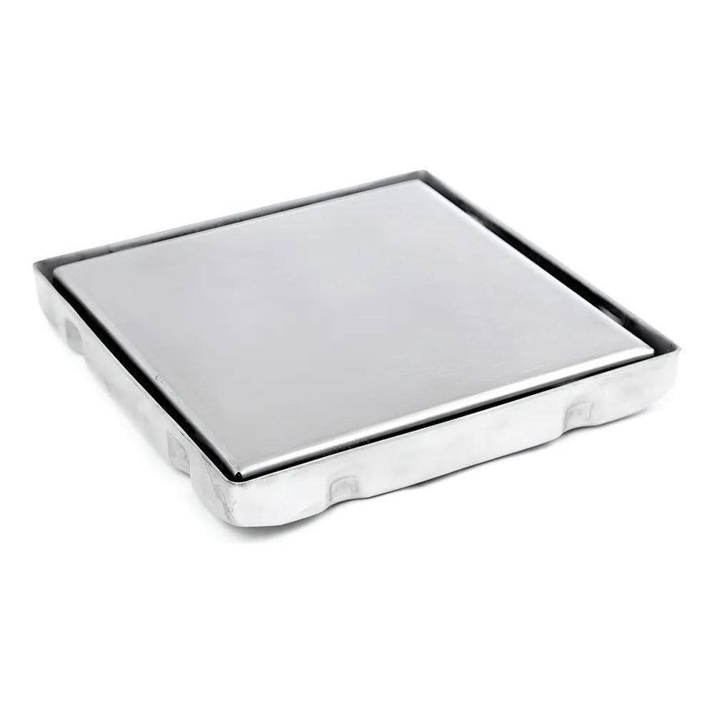 Ralo Inox Square Tampa Oculta Invisivel 15X15 Nao É Pvc