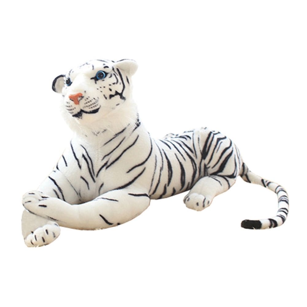 Simulação de boneca de brinquedo de pelúcia White Tiger 35 cm super realista