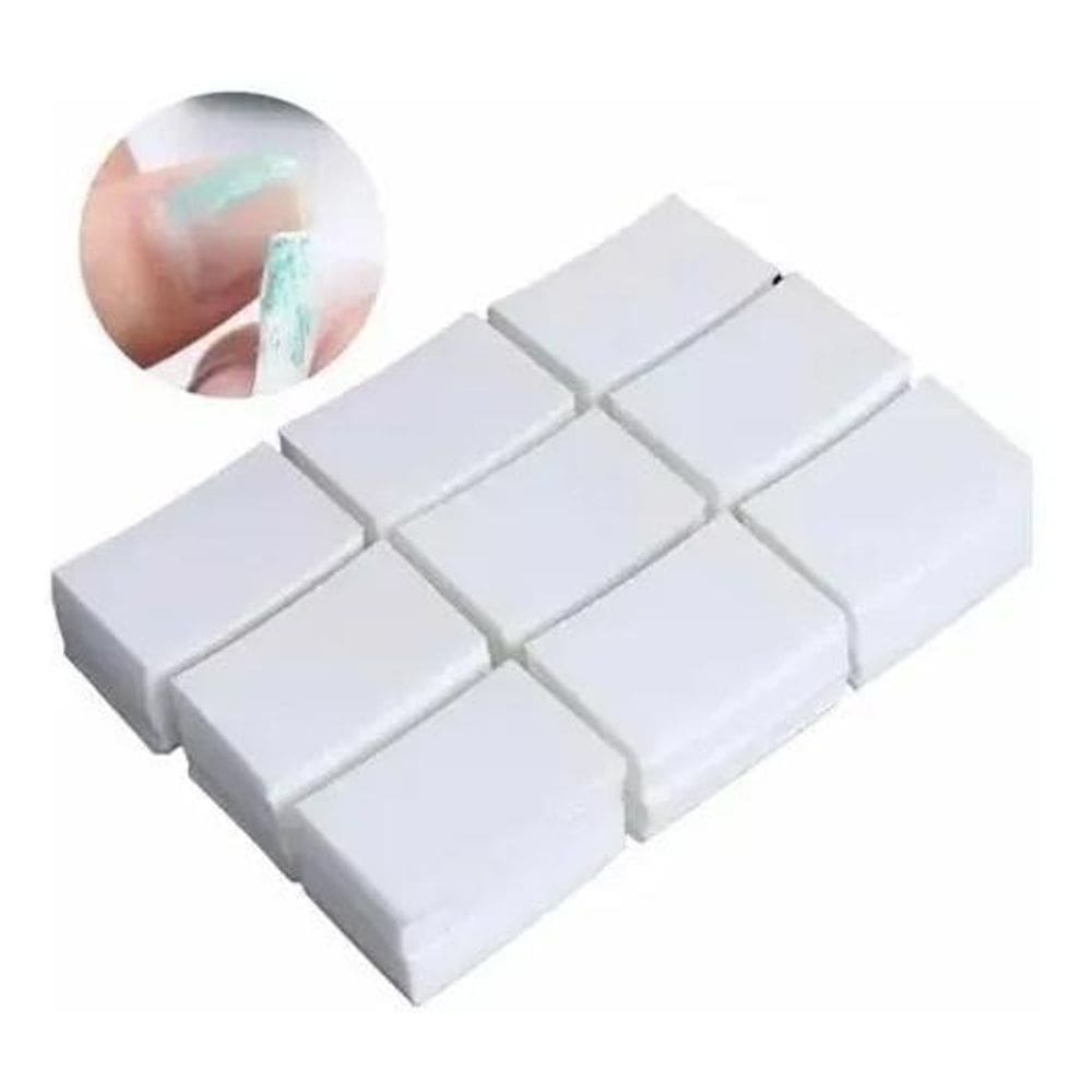 2X Algodao Prensado Para Limpeza De Unhas 1000Un Unhas