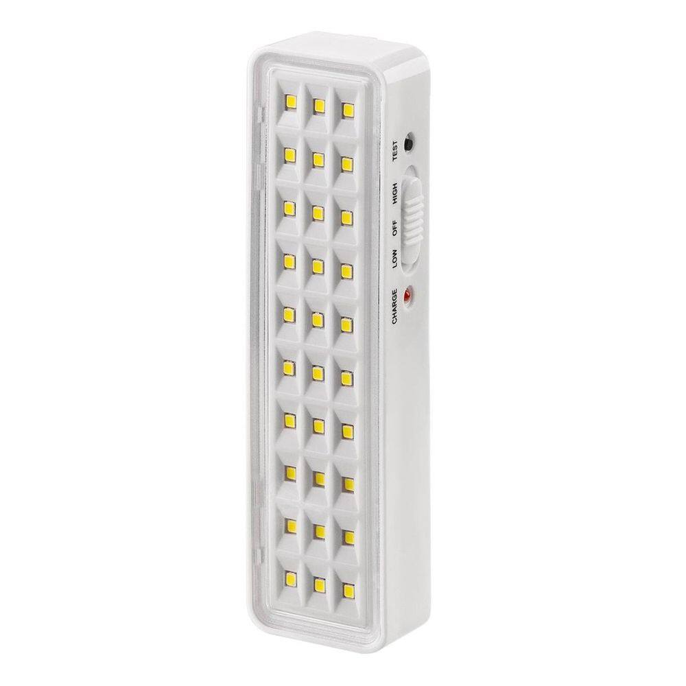 Luminária De Emergência 30 Leds Branco Alto Brilho