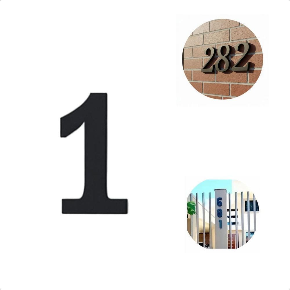 Placa De Número Residencial Design Moderno Minimalista Luxo