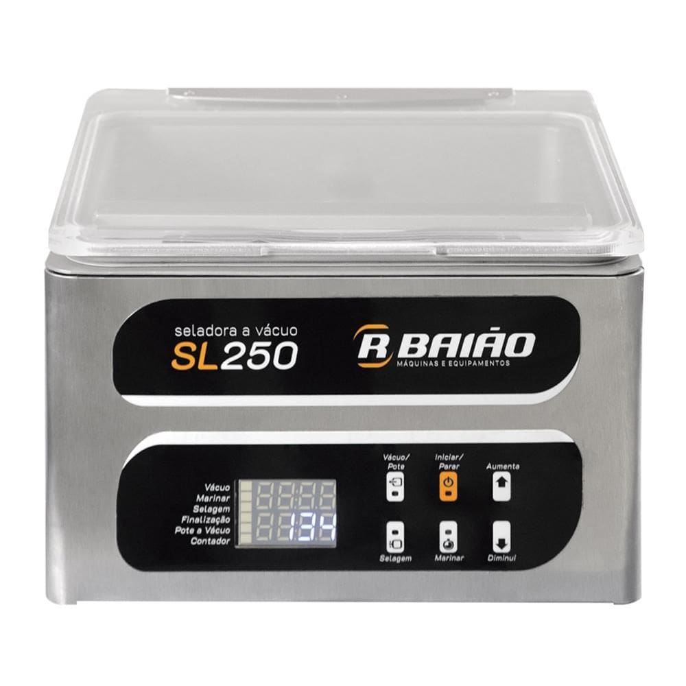 Seladora a Vácuo de Câmara de Mesa R. Baião 25cm 220V SL250
