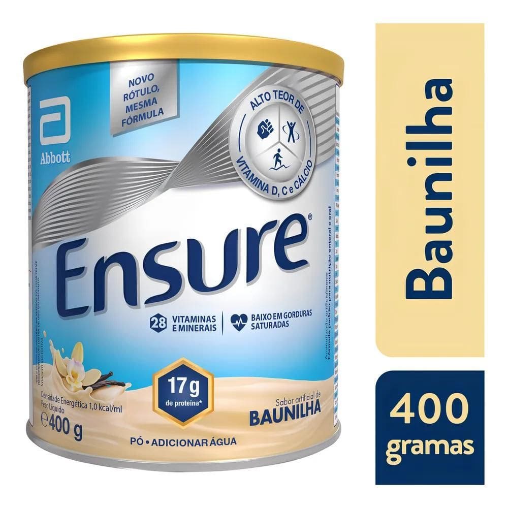 2X Ensure Baunilha Em Pó 400G