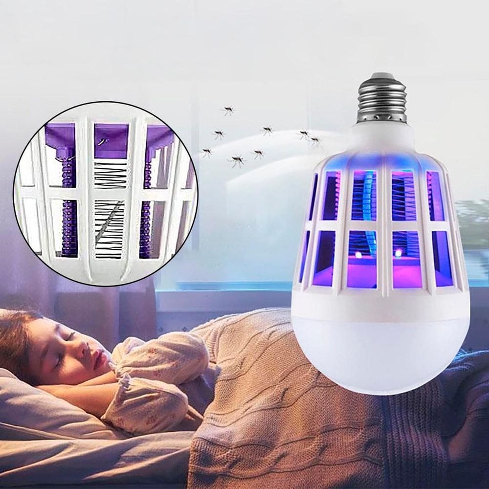 Luminária Led Mata Mosquitos Pernilongos Uv Armadilha