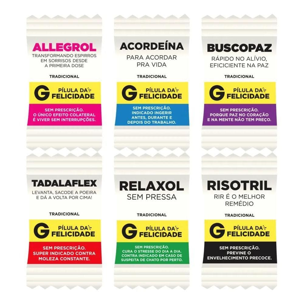 2X 200 Balas Já Personalizadas Divertidas Pílulas Da Felicid