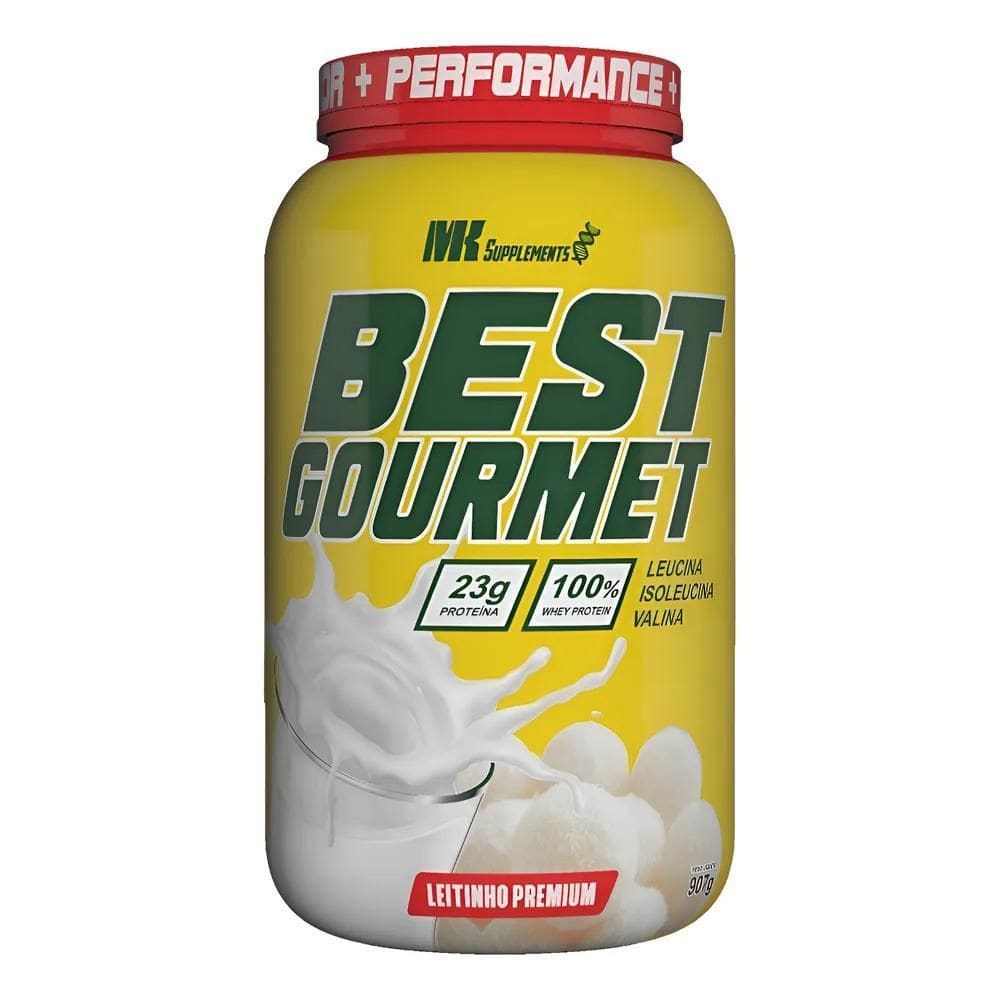 2X 100% Whey Pure  900G  - Mk Suplementos Todos Os Sabores