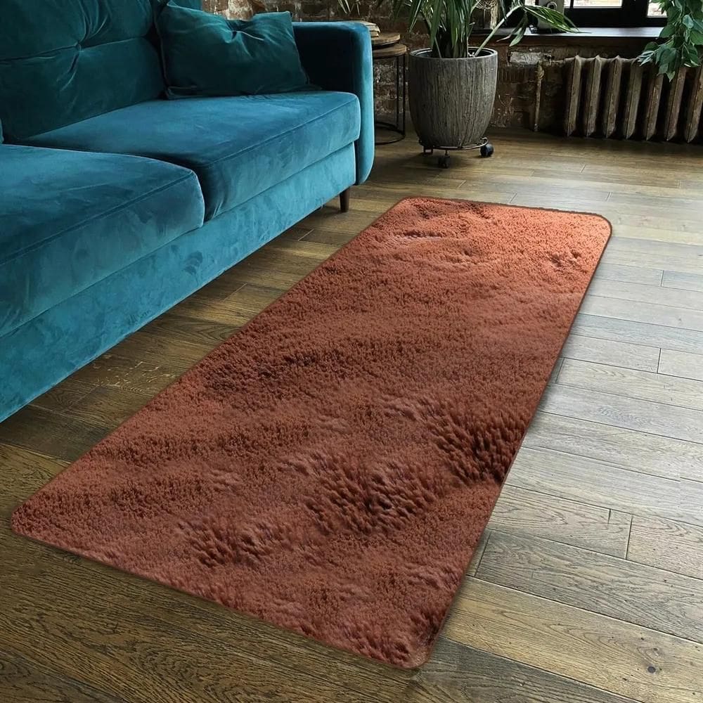 2X Passadeira Felpuda,Macia, Luxo, Antiderrapante Tam. 55X20