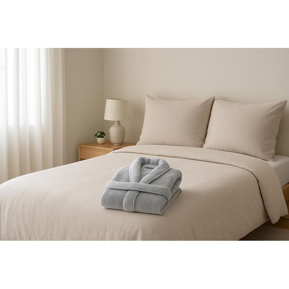 Roupão De Plush Peluciado Blanket 300 P - Kacyumara - Prata