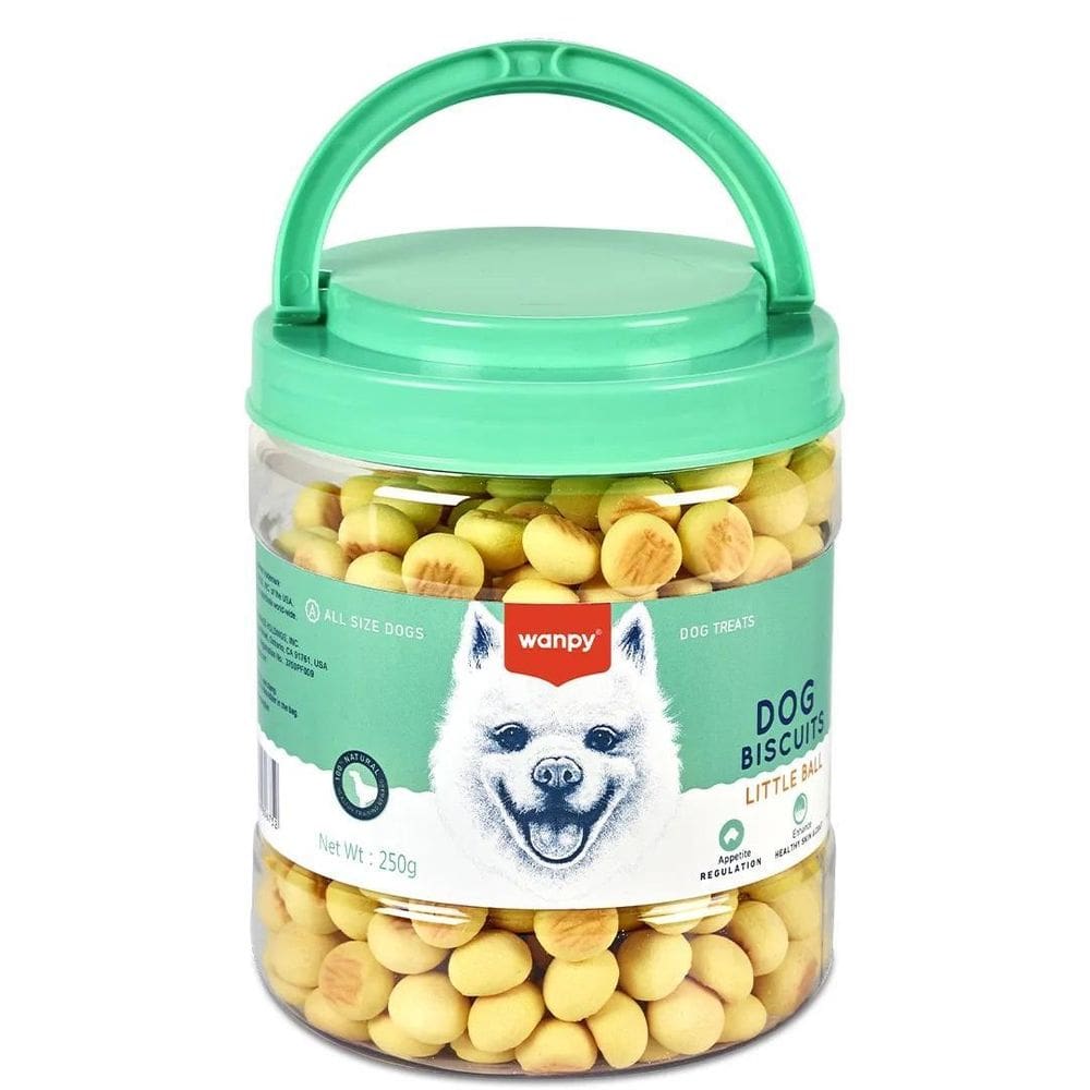 Petisco Para Cães Wanpy Mini Biscoito Leite E Queijo - 250G