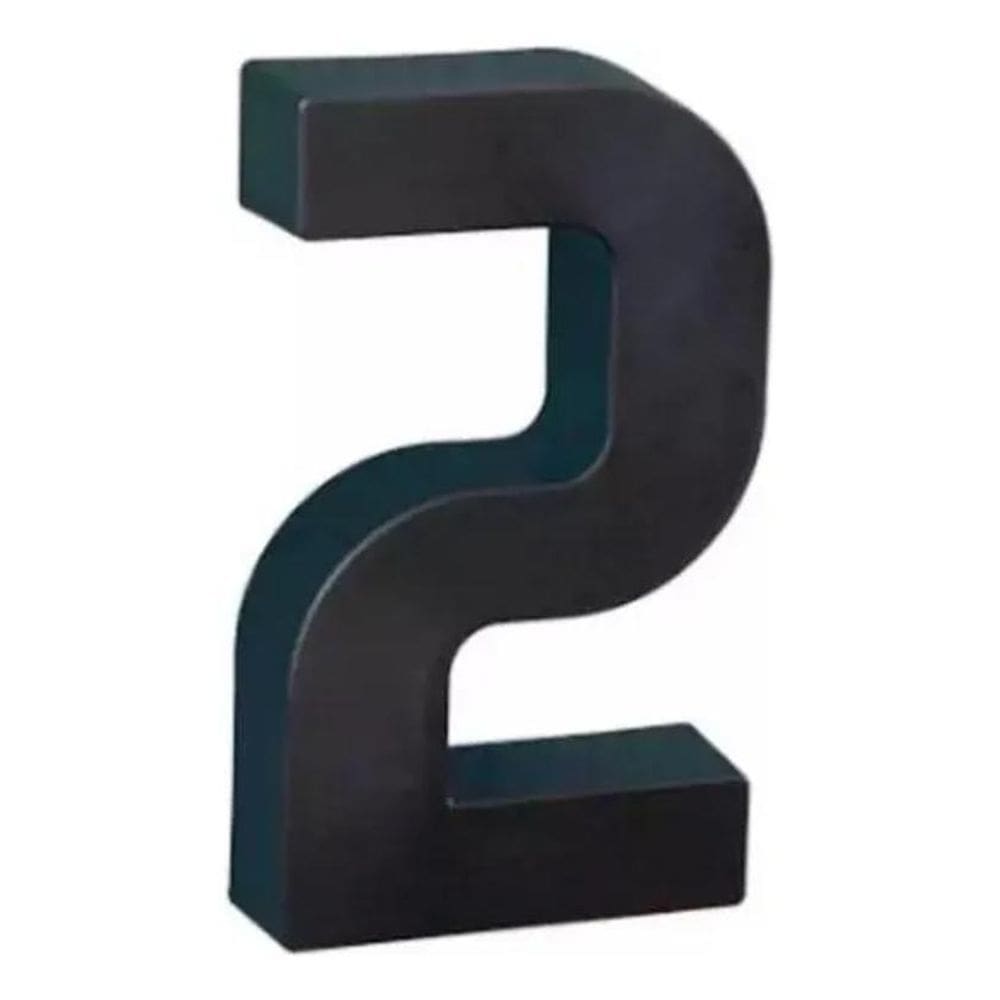 2X Placa Número Residencial Preto Roper Plast Proteção Uv Co