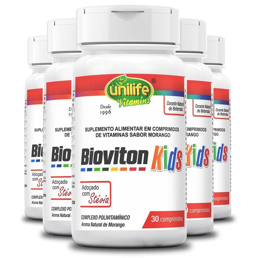 Bioviton Kids Polivitaminíco 30 Comprimidos 5 Unidades