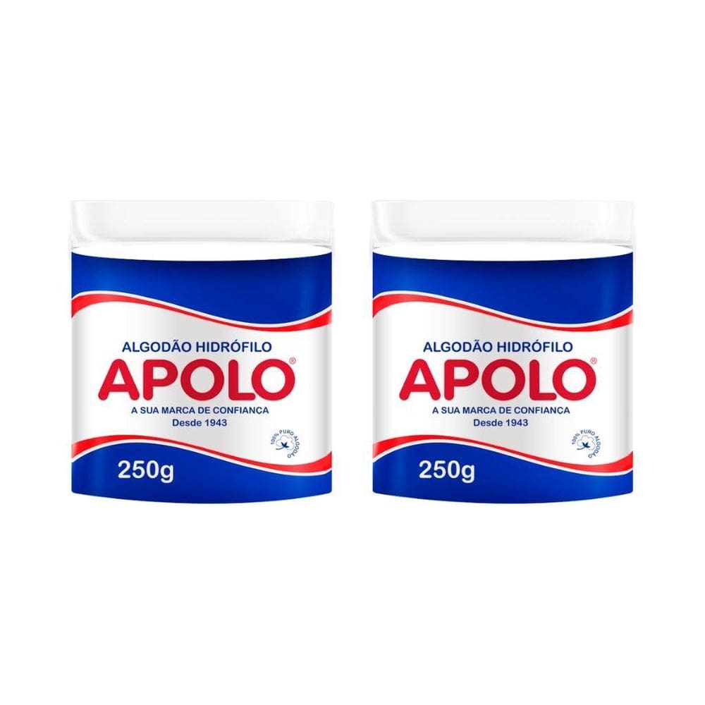 Algodao Apolo 250G Rolo - Kit Com 2Un