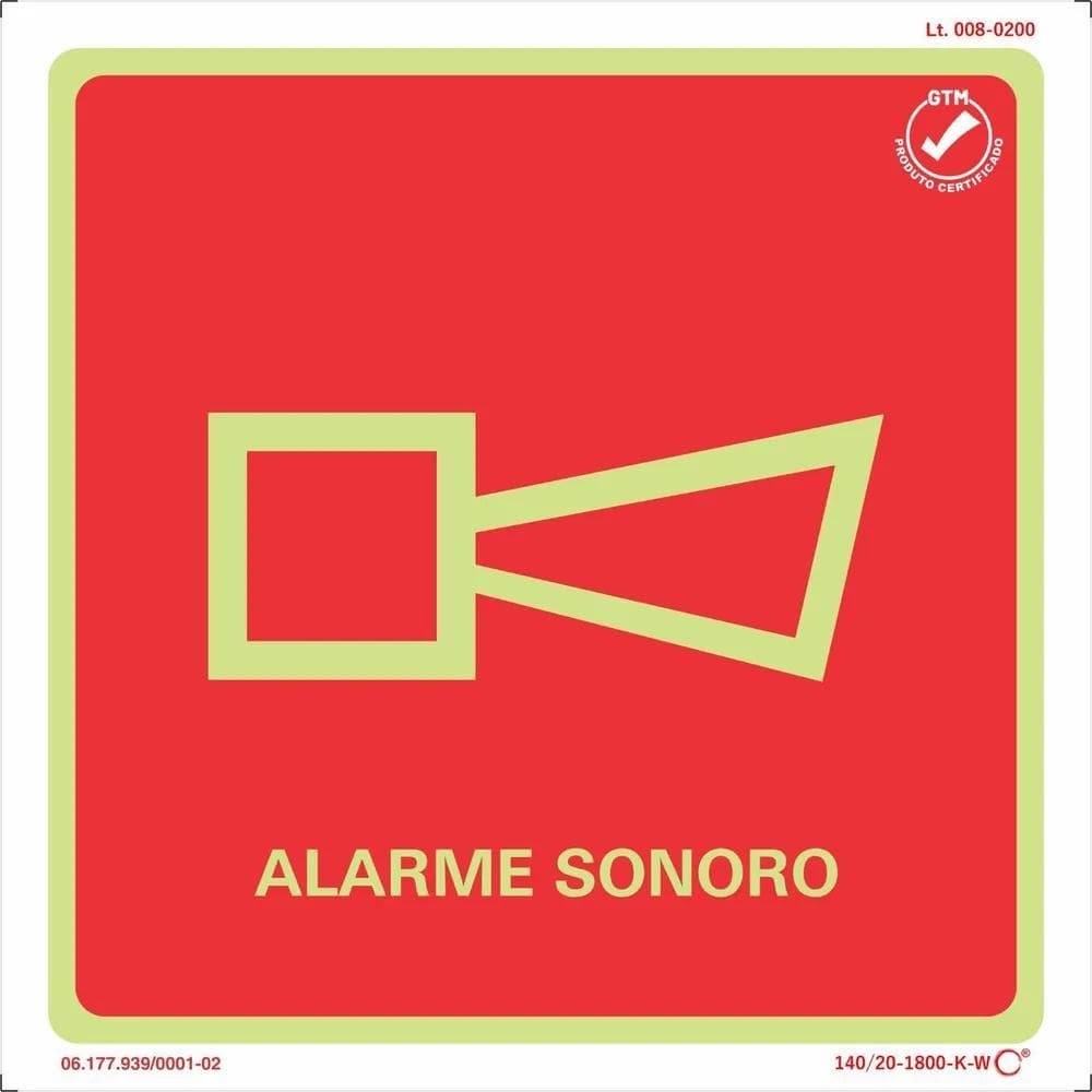 2X Placa De Sinalização Sonora Kami Acrílicos Mod-Br 20X20 C