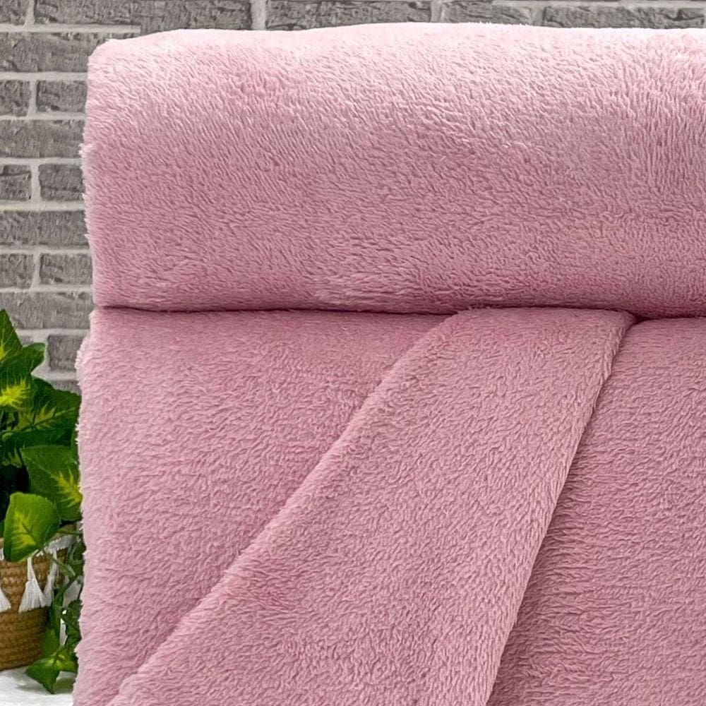 Cobertor Manta Casal Colors Lisa 180x200 Rosa