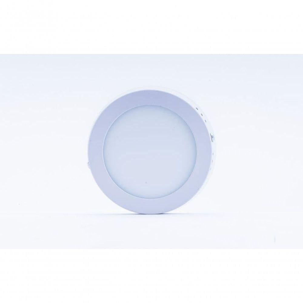 Plafon Led Sobrepor 6w Redondo 6500k Branco Frio Bivolt - Kit Com 9 Un.