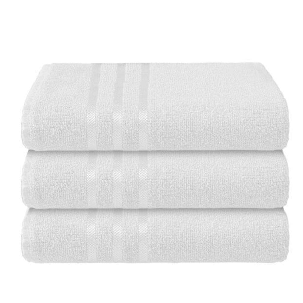 Kit 6 Toalhas De Rosto Branca Hotel Salão Manicure Academia