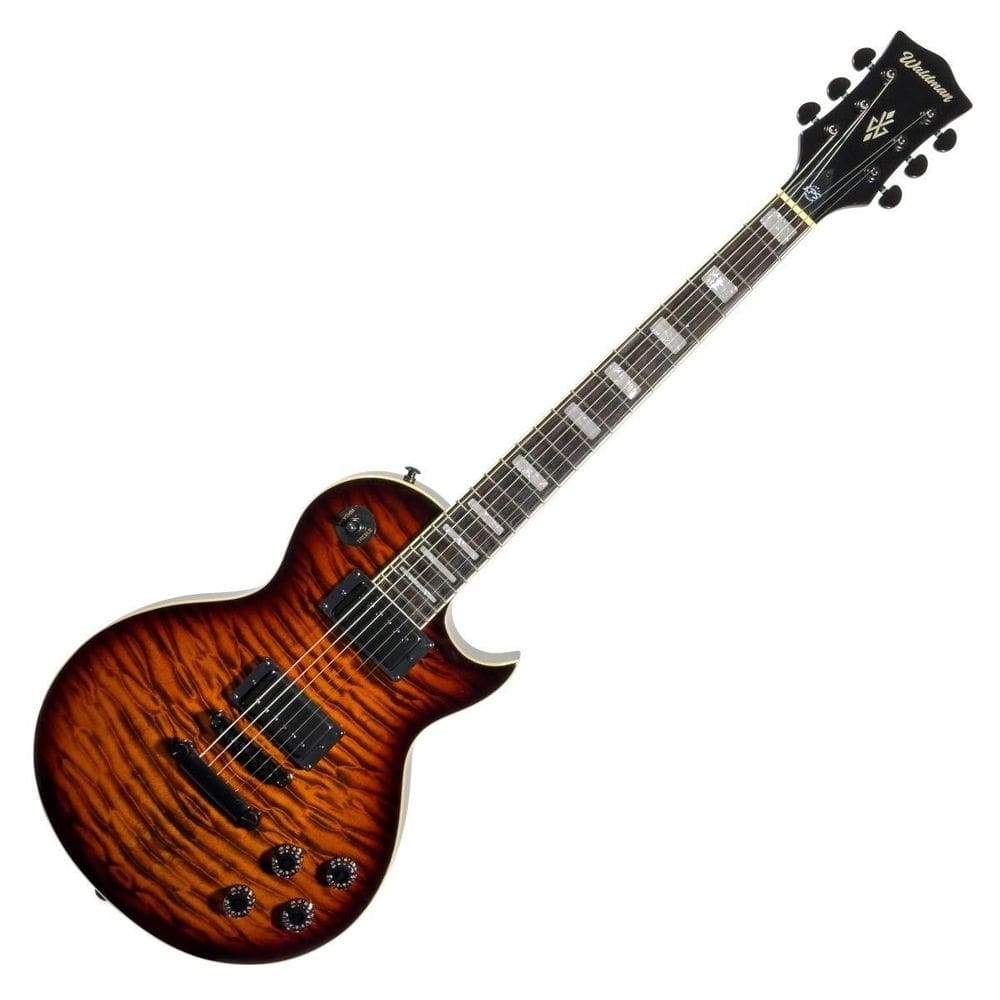 Guitarra Elétrica 6 Cordas Waldman Les Paul Glp-510Q Sb