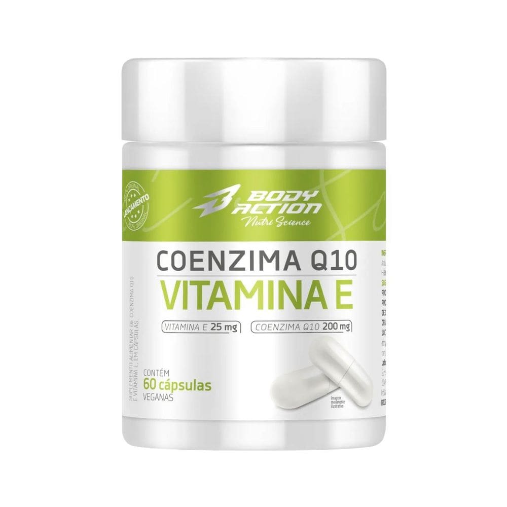 Coenzima Q10 + Vitamina E 60 Cápsulas - Bodyaction