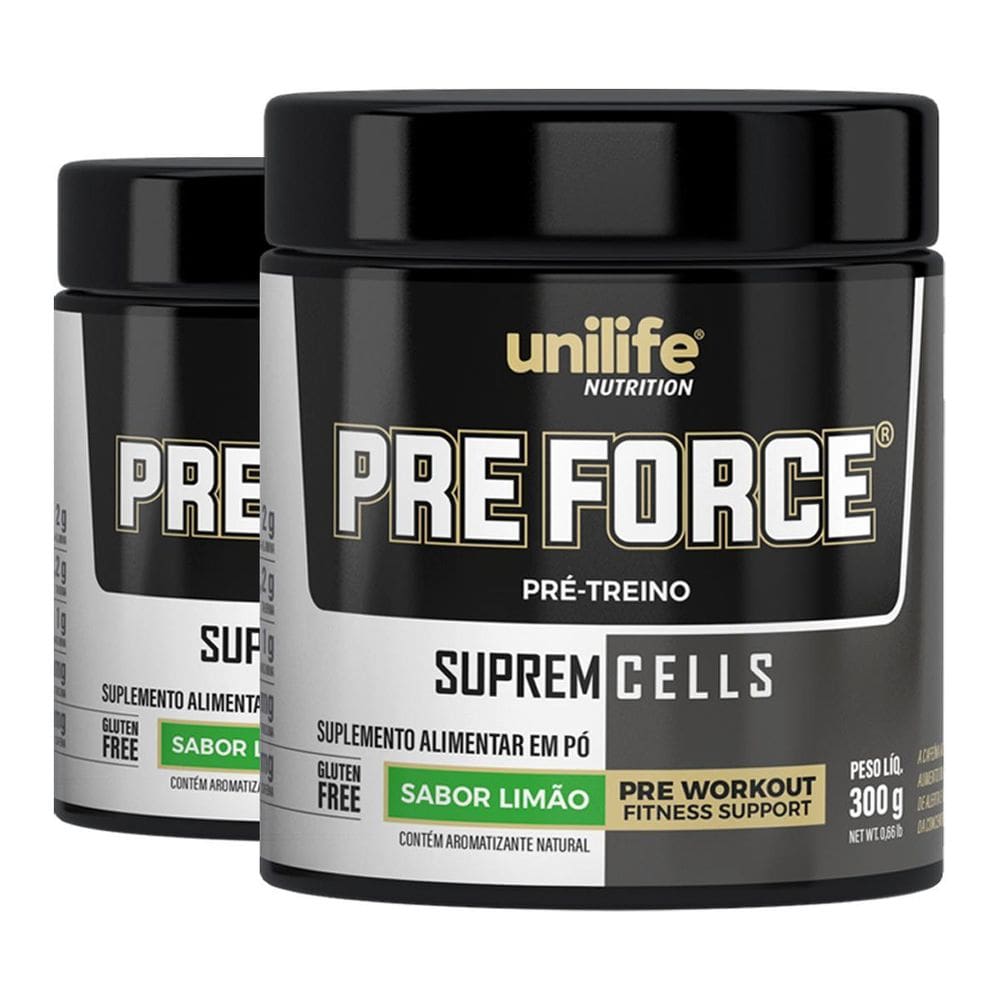 Kit 2 Pre Force Limão 300G Unilife