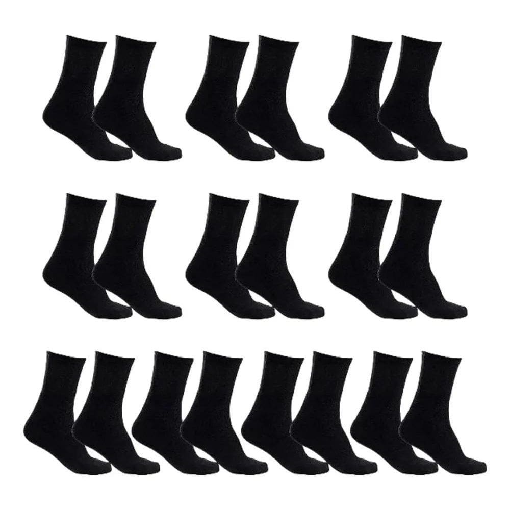 2X Kit 10 Pares De Meias Masculina Sport Cano Médio