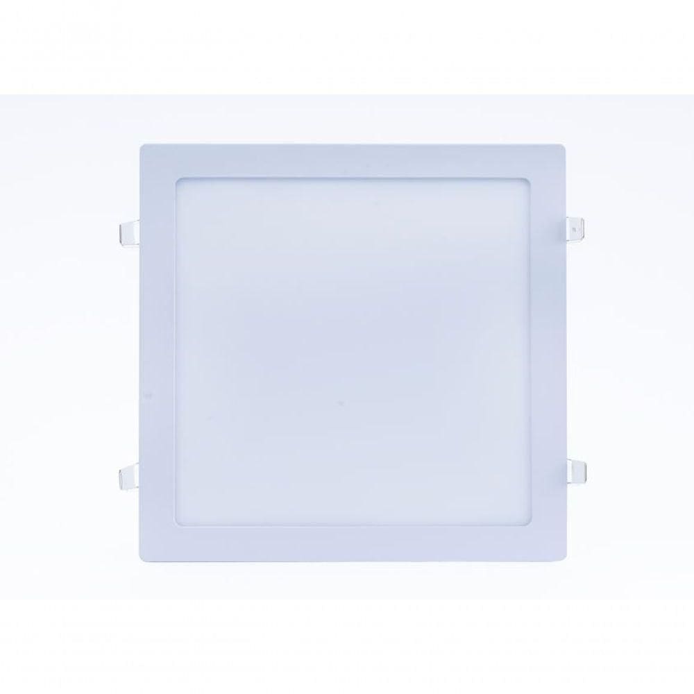 Plafon Led Sobrepor 6w Quadrado 3000k Branco Quente Bivolt - Kit Com 9 Un.