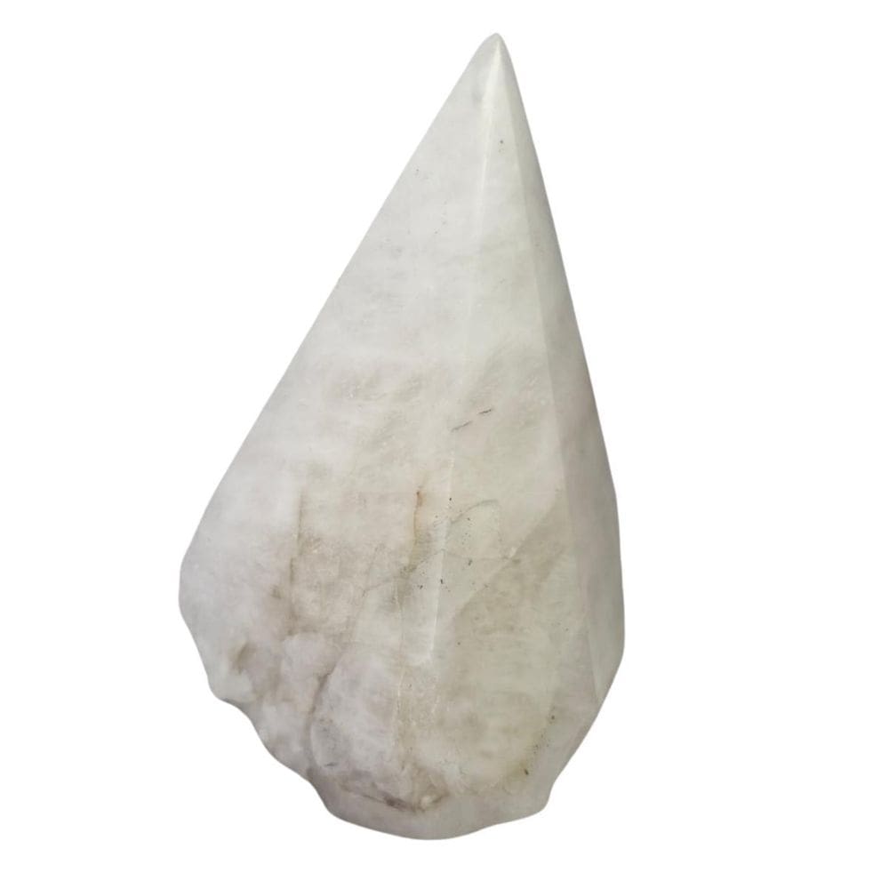 Pedra Natural Obelisco Ponta Quartzo Branco 800 Gramas