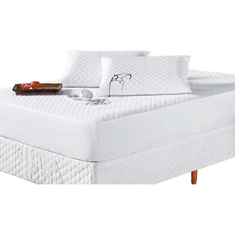2X Capa Protetora Colchão Queen Size Box Impermeável Elástic