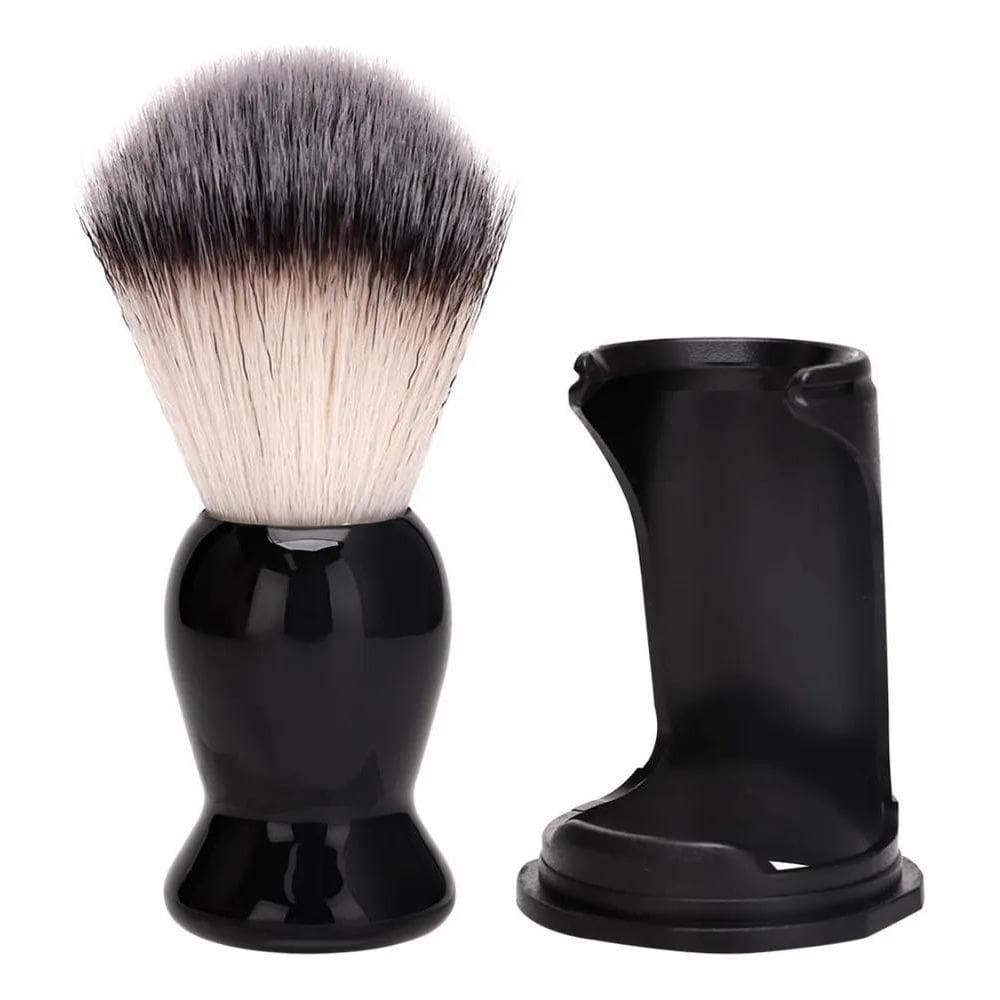 2X Pincel De Barba Cerda Ultra Macia Barbear Nylon Com Supor