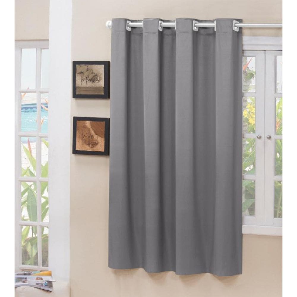 1 Parte Blackout Tecido Cinza 1,40X1,60 Corta Luz 100%