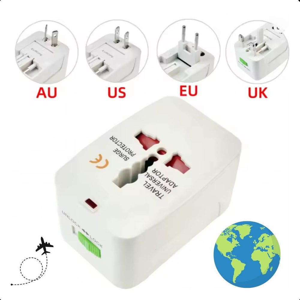 Adaptador Universal Para Viagens De Negócios E Lazer